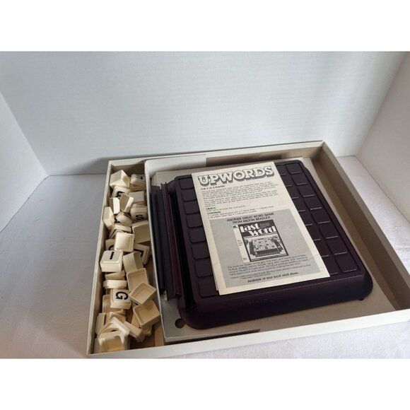 Vintage 1983 Upwords 3 Dimensional Word Board Game - Milton Bradley - Complete - Picture 2 of 3